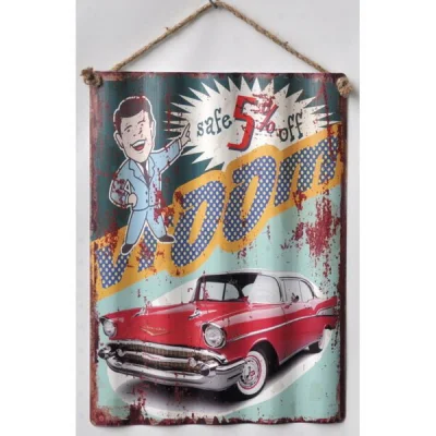 Wholesale Factory Price Decorative Vintage Funny Metal Plaque Tin Aluminum Sign